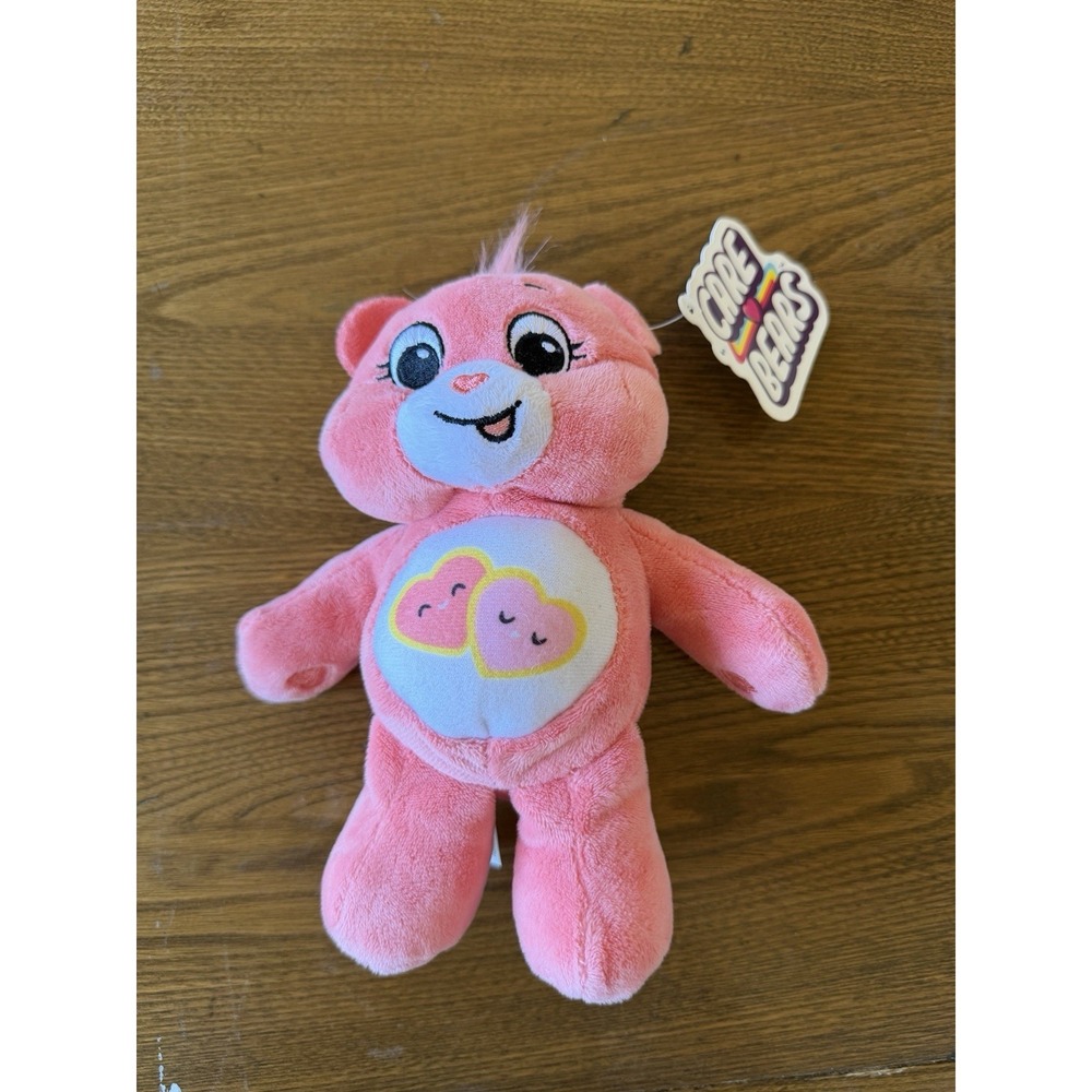 Care Bears Love-A-Lot Bear Plush 8" Basic Fun Pink NWT 2023 Hearts